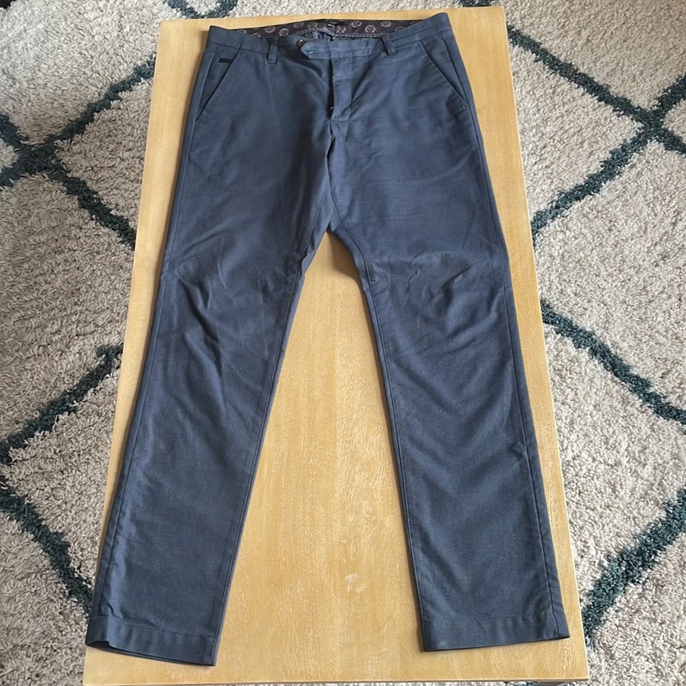 Ted Baker Navy Pants - Size 32R - Picture 2 of 6
